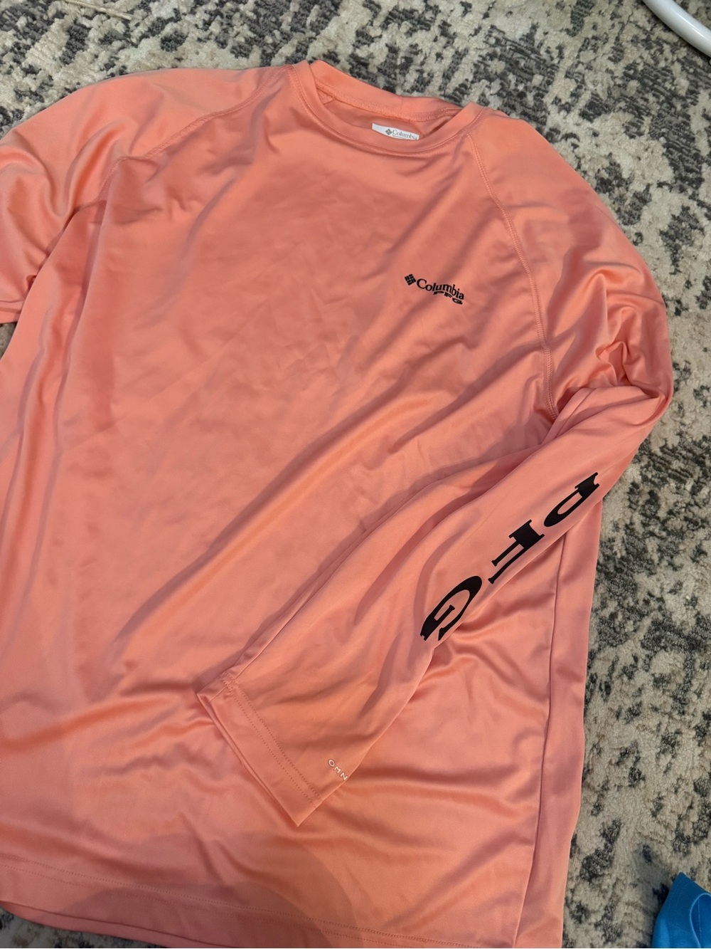 Columbia Coral-Pink Long Sleeve Performance Tee